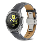 Cinturino per orologio in vera pelle con cuciture a farfalla, For Samsung Galaxy Watch4 20mm, For Huawei Watch GT 3 Pro 22mm