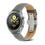 Cinturino per orologio in vera pelle con cuciture a farfalla, For Samsung Galaxy Watch4 20mm, For Huawei Watch GT 3 Pro 22mm