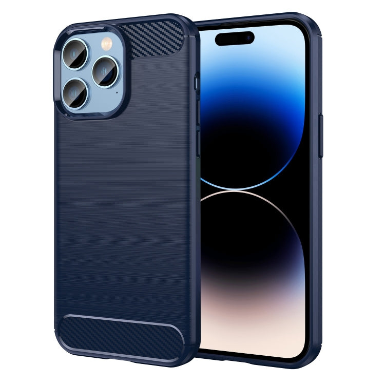 Custodia TPU fibra di carbonio per iPhone 14 Plus e Pro