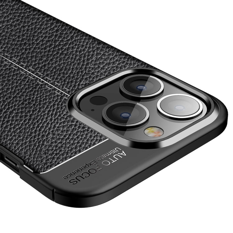Custodia TPU con trama litchi per iPhone 14 Pro
