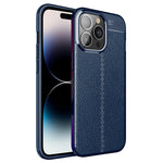 Custodia TPU con trama litchi per iPhone 14 Pro