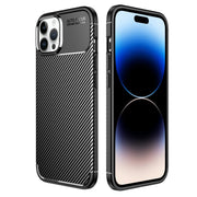 Custodia per cellulare in TPU con trama in fibra di carbonio, For iPhone 14 Pro, For iPhone 14 Pro Max, For iPhone 14, For iPhone 14 Plus