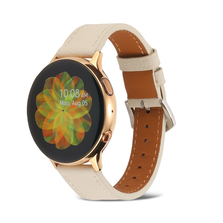 Cinturino in vera pelle, For Samsung Galaxy Watch4 20mm, For Huawei Watch GT 3 Pro 22mm