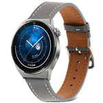 Cinturino per orologio in vera pelle tinta unita, For Samsung Galaxy Watch4 20mm, For Huawei Watch GT 3 Pro 22mm