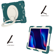 Custodia per tablet con protezione completa in silicone + PC con supporto e cinturino, For Samsung Galaxy Tab A8 10.5 2021, For iPad 10.2 2019/10.2 2020/10.2 2021