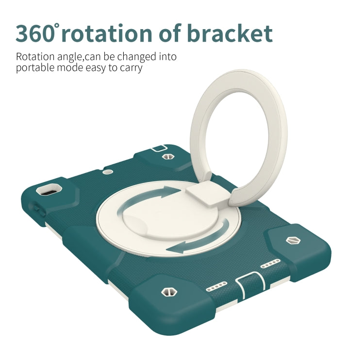 Custodia per tablet con protezione completa in silicone + PC con supporto e cinturino, For iPad 9.7 2018, For iPad Pro 11 2020/Pro 11 2018/Air 2020/Air 2022