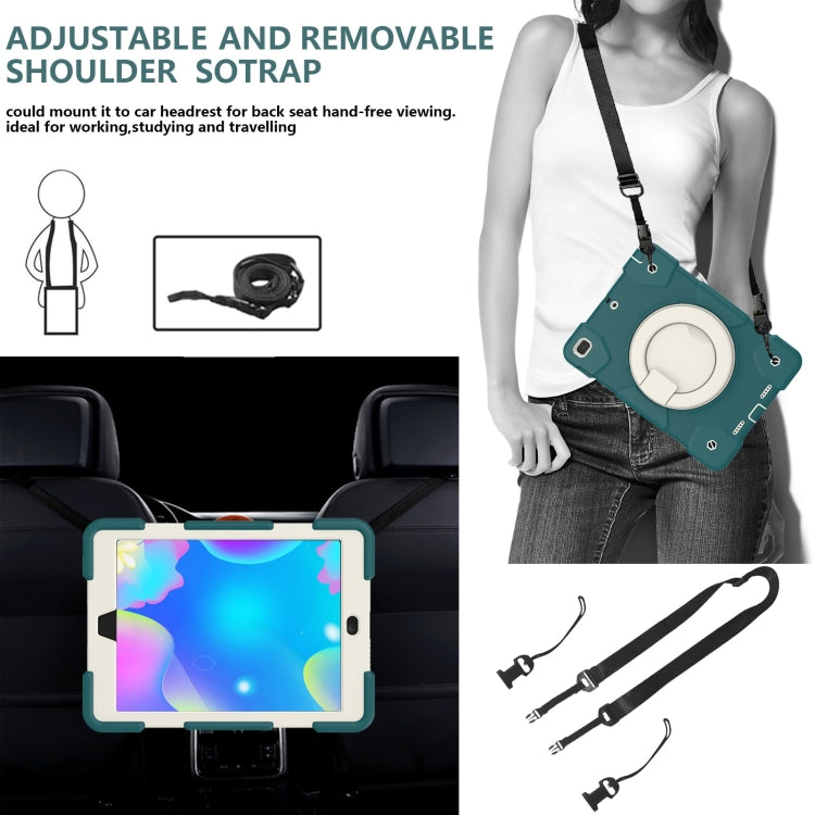 Custodia per tablet con protezione completa in silicone + PC con supporto e cinturino, For iPad 9.7 2018, For iPad Pro 11 2020/Pro 11 2018/Air 2020/Air 2022