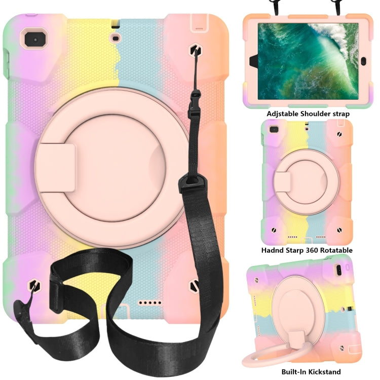 Custodia per tablet con protezione completa in silicone + PC con supporto e cinturino, For iPad 9.7 2018, For iPad Pro 11 2020/Pro 11 2018/Air 2020/Air 2022