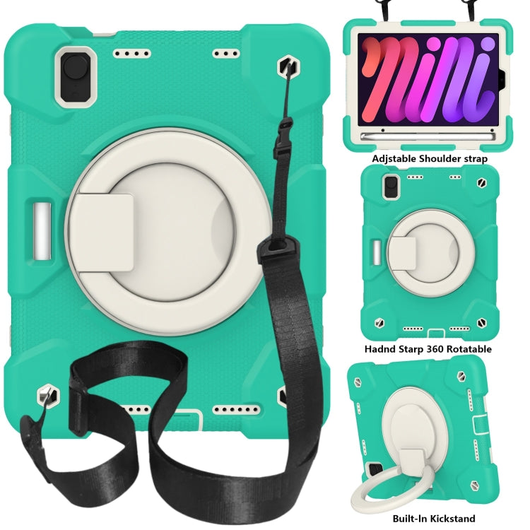 Custodia per tablet con protezione completa in silicone + PC con supporto e cinturino, For iPad mini 2021, For iPad mini 4 2015/mini 2019, For Samsung Galaxy Tab A 8.0 2019
