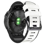 Cinturino per orologio in pelle di silicone con trama di coccodrillo, For Garmin Fenix 7/6 Pro/5 Plus 22mm, For Garmin Fenix 7X/6X Pro/Tactix 7 26mm