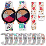 Cinturino in silicone TPU stampato trasparente, For Samsung Galaxy Watch4 20mm, For Huawei Watch GT 3 Pro 22mm