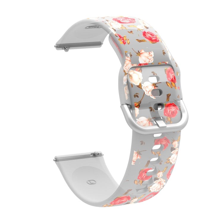 Cinturino in silicone TPU stampato trasparente, For Samsung Galaxy Watch4 20mm, For Huawei Watch GT 3 Pro 22mm