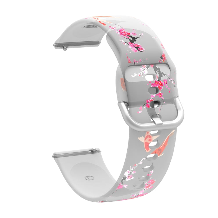 Cinturino in silicone TPU stampato trasparente, For Samsung Galaxy Watch4 20mm, For Huawei Watch GT 3 Pro 22mm