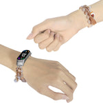 Cinturino per orologio a catena con perline rotonde, For Xiaomi Mi Band 4 / 3, For Xiaomi Mi Band 6 / 5, For Xiaomi Mi Band 7