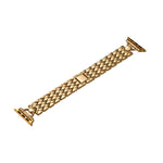 Cinturino in metallo rombo a forma di D per la serie Apple Watch, 7 41mm / 6&SE&5&4 40mm / 3&2&1 38mm, 7 45mm / 6&SE&5&4 44mm / 3&2&1 42mm