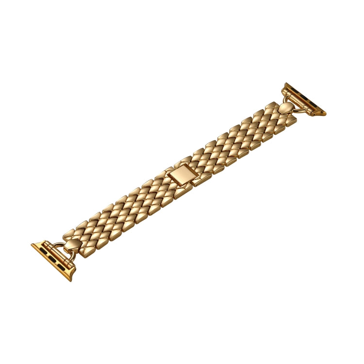 Cinturino in metallo rombo a forma di D per la serie Apple Watch, 7 41mm / 6&SE&5&4 40mm / 3&2&1 38mm, 7 45mm / 6&SE&5&4 44mm / 3&2&1 42mm
