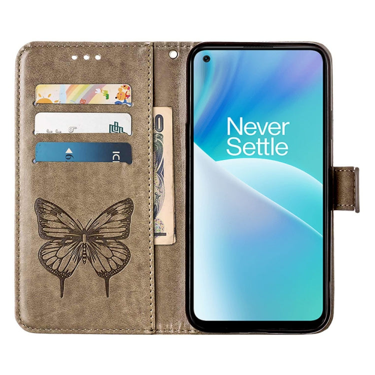 Custodia per telefono in pelle con farfalla goffrata, For OnePlus Nord 2T 5G, For OnePlus Nord CE 2 Lite 5G, For OnePlus Ace 5G