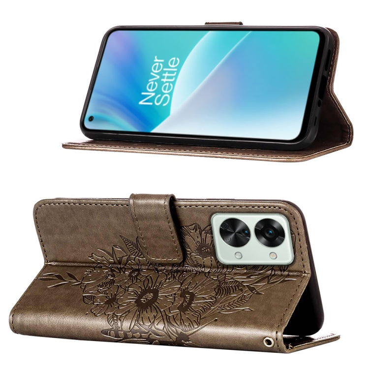 Custodia per telefono in pelle con farfalla goffrata, For OnePlus Nord 2T 5G, For OnePlus Nord CE 2 Lite 5G, For OnePlus Ace 5G