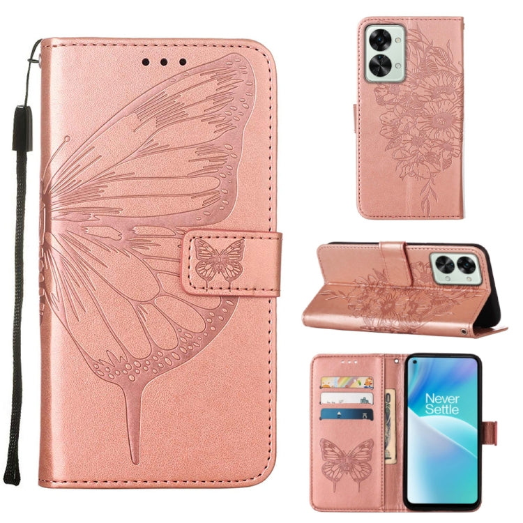 Custodia per telefono in pelle con farfalla goffrata, For OnePlus Nord 2T 5G, For OnePlus Nord CE 2 Lite 5G, For OnePlus Ace 5G
