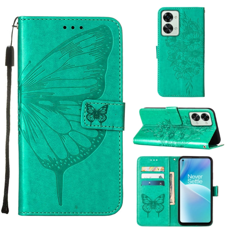 Custodia per telefono in pelle con farfalla goffrata, For OnePlus Nord 2T 5G, For OnePlus Nord CE 2 Lite 5G, For OnePlus Ace 5G