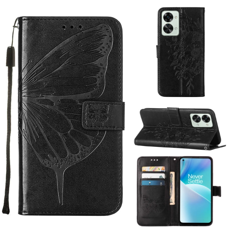 Custodia per telefono in pelle con farfalla goffrata, For OnePlus Nord 2T 5G, For OnePlus Nord CE 2 Lite 5G, For OnePlus Ace 5G