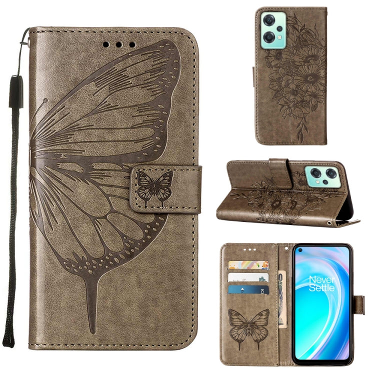 Custodia per telefono in pelle con farfalla goffrata, For OnePlus Nord 2T 5G, For OnePlus Nord CE 2 Lite 5G, For OnePlus Ace 5G