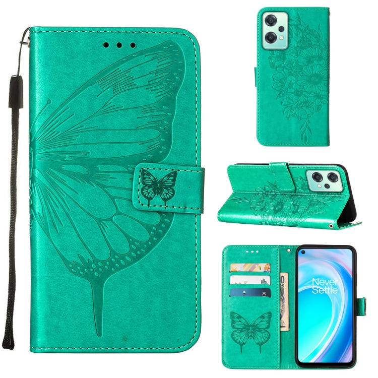 Custodia per telefono in pelle con farfalla goffrata, For OnePlus Nord 2T 5G, For OnePlus Nord CE 2 Lite 5G, For OnePlus Ace 5G