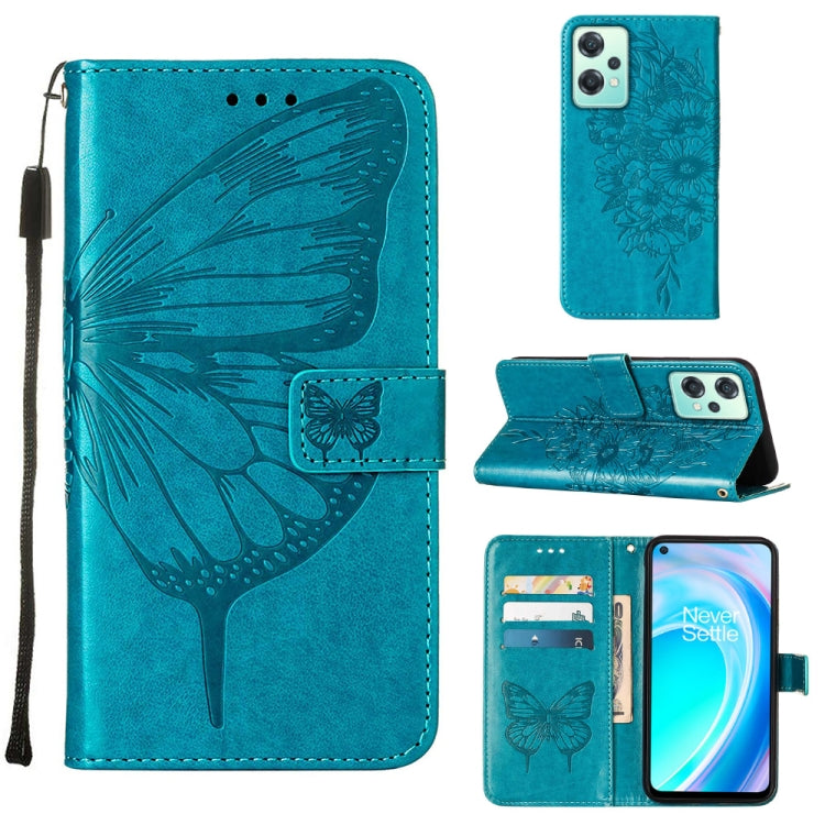 Custodia per telefono in pelle con farfalla goffrata, For OnePlus Nord 2T 5G, For OnePlus Nord CE 2 Lite 5G, For OnePlus Ace 5G