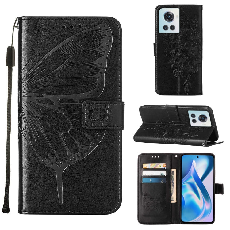 Custodia per telefono in pelle con farfalla goffrata, For OnePlus Nord 2T 5G, For OnePlus Nord CE 2 Lite 5G, For OnePlus Ace 5G