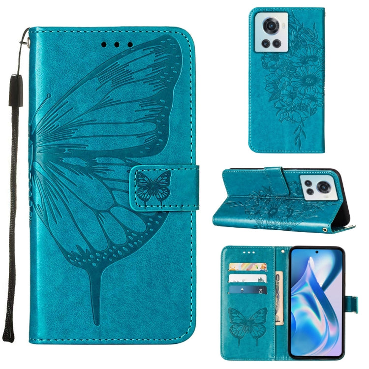 Custodia per telefono in pelle con farfalla goffrata, For OnePlus Nord 2T 5G, For OnePlus Nord CE 2 Lite 5G, For OnePlus Ace 5G