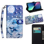 Custodia portafoglio in pelle con slot carte per iPhone 14 Plus