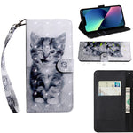 Custodia portafoglio in pelle con slot carte per iPhone 14 Plus
