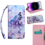 Custodia portafoglio in pelle per iPhone 14 Pro e 14 Pro Max