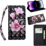 Custodia portafoglio in pelle per iPhone 14 Pro e 14 Pro Max