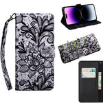 Custodia portafoglio in pelle per iPhone 14 Pro e 14 Pro Max