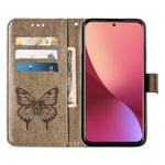 Custodia per telefono in pelle con farfalla goffrata, For Xiaomi 12 Lite, For Xiaomi Redmi Note 11T Pro, For Xiaomi Poco M4 5G