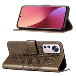 Custodia per telefono in pelle con farfalla goffrata, For Xiaomi 12 Lite, For Xiaomi Redmi Note 11T Pro, For Xiaomi Poco M4 5G