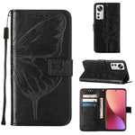 Custodia per telefono in pelle con farfalla goffrata, For Xiaomi 12 Lite, For Xiaomi Redmi Note 11T Pro, For Xiaomi Poco M4 5G