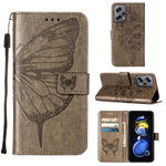 Custodia per telefono in pelle con farfalla goffrata, For Xiaomi 12 Lite, For Xiaomi Redmi Note 11T Pro, For Xiaomi Poco M4 5G