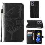 Custodia per telefono in pelle con farfalla goffrata, For Xiaomi 12 Lite, For Xiaomi Redmi Note 11T Pro, For Xiaomi Poco M4 5G