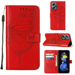 Custodia per telefono in pelle con farfalla goffrata, For Xiaomi 12 Lite, For Xiaomi Redmi Note 11T Pro, For Xiaomi Poco M4 5G
