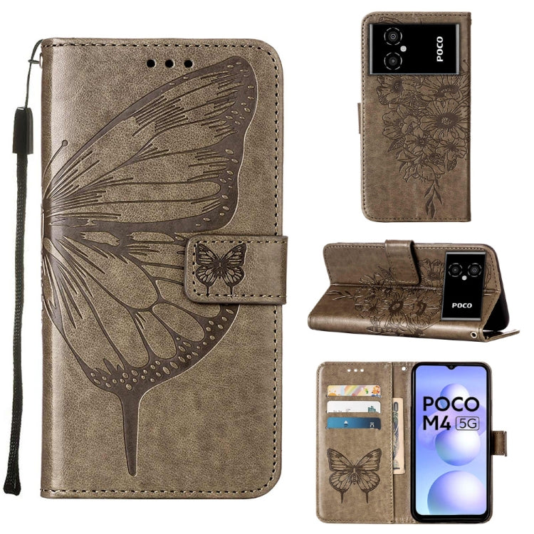 Custodia per telefono in pelle con farfalla goffrata, For Xiaomi 12 Lite, For Xiaomi Redmi Note 11T Pro, For Xiaomi Poco M4 5G