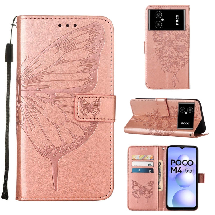 Custodia per telefono in pelle con farfalla goffrata, For Xiaomi 12 Lite, For Xiaomi Redmi Note 11T Pro, For Xiaomi Poco M4 5G