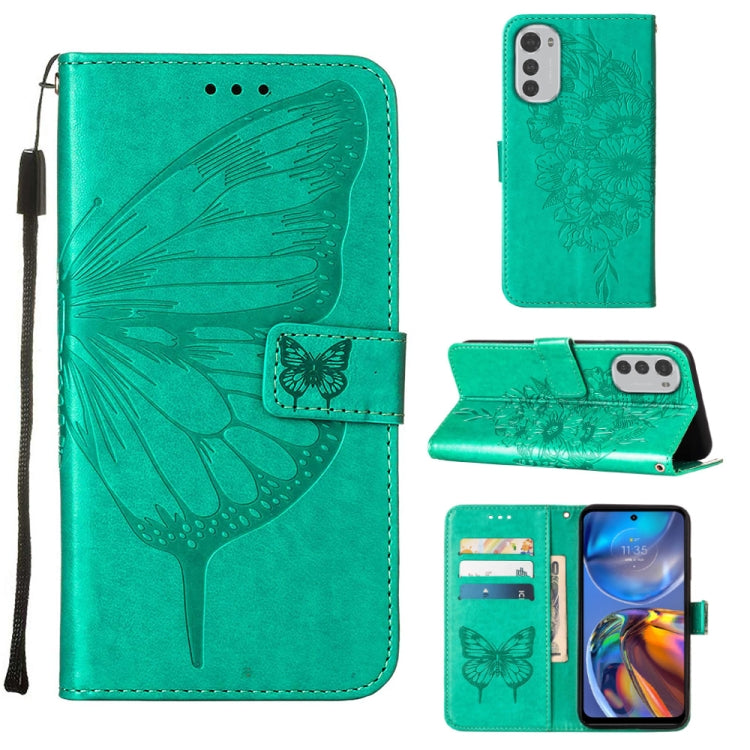 Custodia per telefono in pelle con farfalla goffrata, For Motorola Moto E32