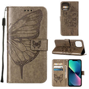Custodia per telefono in pelle con farfalla goffrata, For iPhone 14, For iPhone 14 Plus, For iPhone 14 Pro