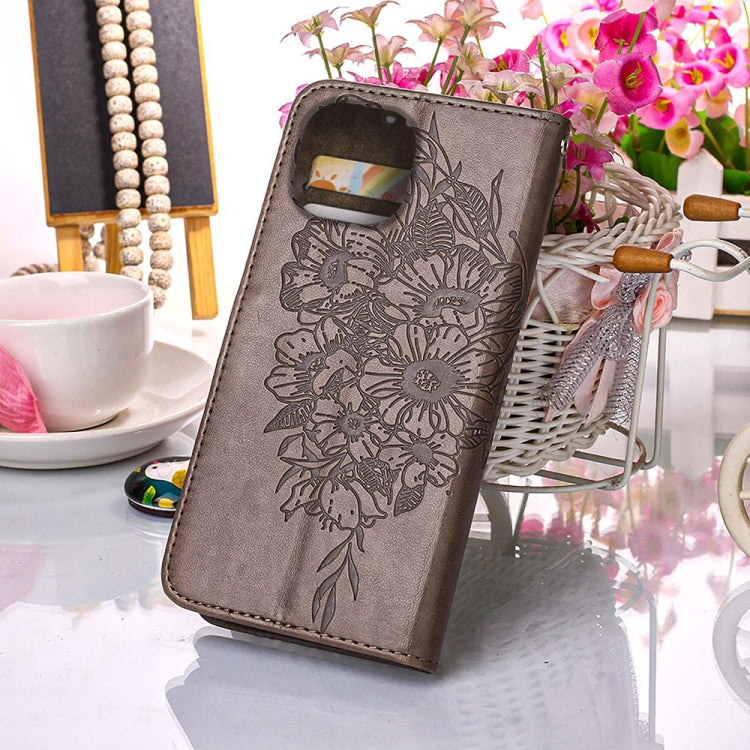 Custodia portafoglio in pelle con farfalla per iPhone 14 Pro