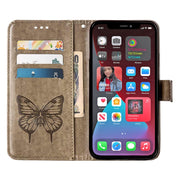 Custodia per telefono in pelle con farfalla goffrata, For iPhone 14 Pro Max