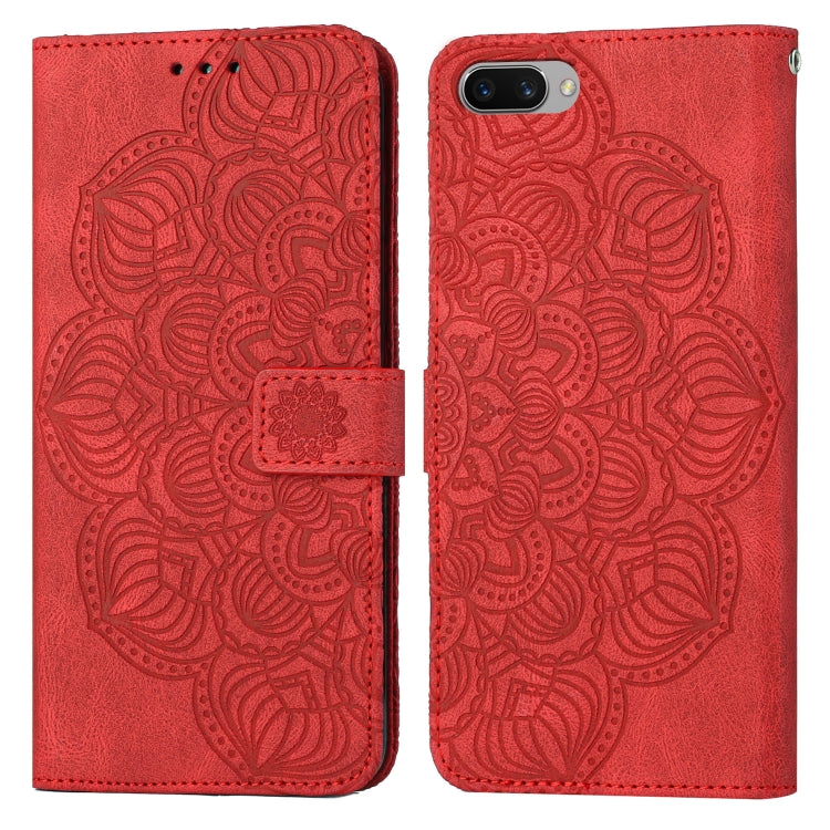 Custodia per cellulare in pelle flip goffrata con mandala, For OPPO A3s / A5 / Realme C1, For OPPO A7 / A5s, For OPPO A9 2020, For OPPO A15