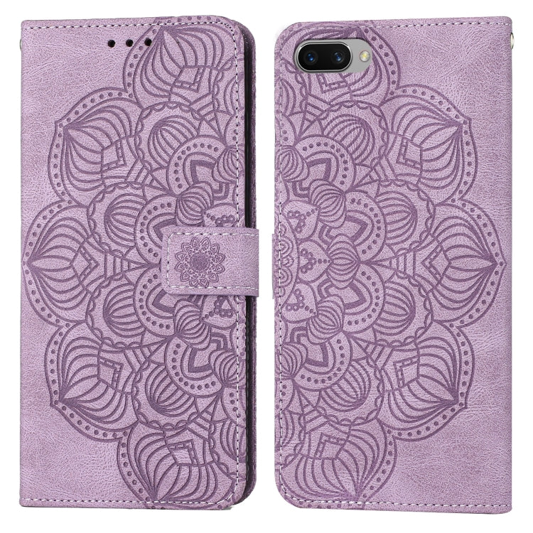 Custodia per cellulare in pelle flip goffrata con mandala, For OPPO A3s / A5 / Realme C1, For OPPO A7 / A5s, For OPPO A9 2020, For OPPO A15