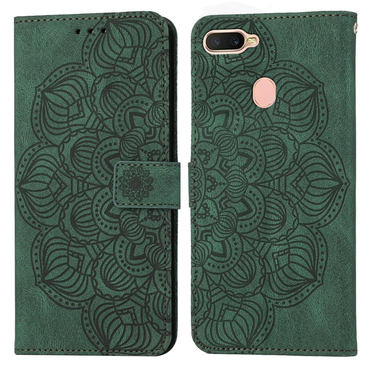 Custodia per cellulare in pelle flip goffrata con mandala, For OPPO A3s / A5 / Realme C1, For OPPO A7 / A5s, For OPPO A9 2020, For OPPO A15